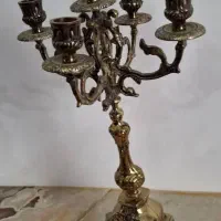 میز کنسول زیبا بدون آینه با دو شمعدان جذاب|بوفه، ویترین، کنسول|ارومیه, |دیوار