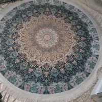 دو عدد فرش گرد یک‌ونیم متری یکی ماشینی وترکیه