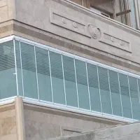 بالکن شیشه ای سقف متحرک ریلی تکنو اوران