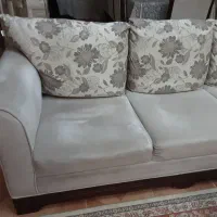 مبل راحتی ۷ نفره با چوب نراد|مبلمان خانگی و میز عسلی|رشت, معلم|دیوار