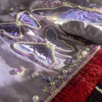 جواهر دوزی چادر و لباس بلوچی|لباس|خاش, |دیوار