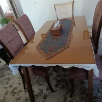 میزنهارخوری ۶نفره جنس چوب راش|میز و صندلی غذاخوری|پردیس, فاز ۲|دیوار