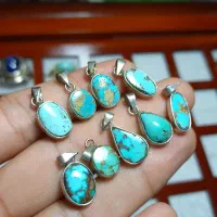 فیروزه نیشابور با قاب نقره ۹۲۵