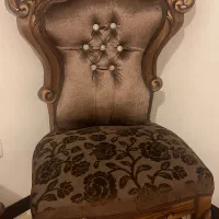 دو عدد صندلی چوبی شیک