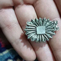 پلاک گردنبند نقره خیلی خیلی قدیمی سنگ باباقولی|جواهرات|میانه, |دیوار