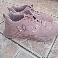 ست کیف و کفش اسپرت صورتی شیک