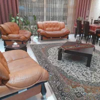 مبل ۷ نفره چرم|مبلمان خانگی و میز عسلی|کرج, باغستان|دیوار