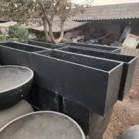 گلدان های بتن فوق سبک تعداد|خدمات باغبانی و درختکاری|اصفهان, بوستان ناژوان|دیوار