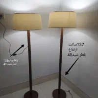 آباژور ایستاده چوبی شیک و نو|چراغ خواب و آباژور|کرمانشاه, |دیوار