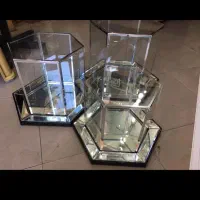 باکس شیشه ای بله برون شش ضلعی طلایی سیلور