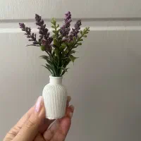 گلدون گچی مینیاتوری دستساز