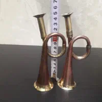 یک جفت شیپور خارجی نوآک و قدیمی|سازهای بادی|پاکدشت, پاکدشت (مامازند)|دیوار