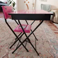 میز و صندلی تحریر کودک تاشو، باکس دار، در حد نو|میز تحریر و کامپیوتر|ایلام, |دیوار