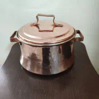قابلمه مسی چکشی (قدیمی)سنگین،نو