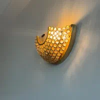 دیوار کوب طلایی لوکس سلطنتی