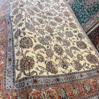 جفت فرش ۶ متری و ۹ متری افشان گل ابریشم آکبند|فرش|تهران, سعادت‌آباد|دیوار