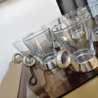 لیوان سوفله خوری دسته نگین دار