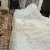 پرده پنجره پذیرایی ودوعد والان خامه دوری شده پانچ|پرده، رانر، رومیزی|کرج, گلشهر|دیوار