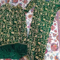 لباس محلی مخمل سبز