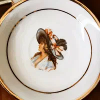 نلبکی رخ قدیمی کمیاب عتیقه