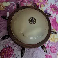 مبل + آینه کنسول روستیک چوبی+لوستر + پرده زبرا|حراج|کرج, گوهردشت|دیوار