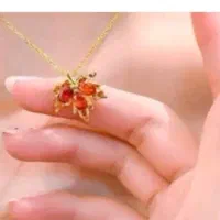 گردنبند برگ پاییزی استیل درجه یک رنگ ثابت|بدلیجات|تهران, تهرانپارس شرقی|دیوار