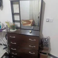 دراور و آیینه قهوه ای سوخته