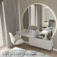 میز آرایش آینه گرد بک لایت البرز