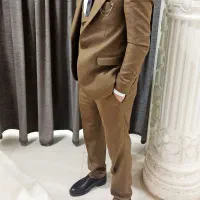 کت شلوار و کروات پیرهن سفید نو