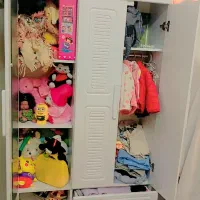 کمد بچه نو نو جادار پایه دار جدید رنگ سفید|اسباب و اثاث بچه|مشهد, فریزی|دیوار