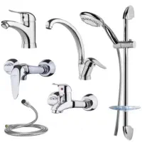 شیرالات ۶ تیکه برنجی و استاندارد+دوش *نقدی* ۷،۶۰۰