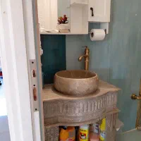 روشور دسشویی همراه باکس آینه