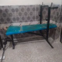 دوچرخه ثابت و میز پرس|تجهیزات ورزشی|خرم‌آباد, |دیوار