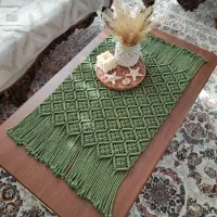 انواع رانر و جا کنترلی مکرومه بافی|پرده، رانر، رومیزی|شیراز, پودنک|دیوار