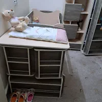 تخت کودک قابل تبدیل به تخت نوجوان و میز تحریر|تخت و سرویس خواب|زاهدان, |دیوار