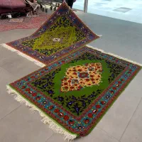فرش دستباف کف ساده سبز (بساک کرج هستیم )|فرش|تهران, شهرک غزالی|دیوار