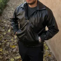 کاپشن چرم باکسی