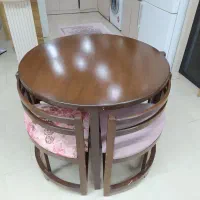 میز غذاخوری ۴ نفره|میز و صندلی غذاخوری|آستانه اشرفیه, |دیوار