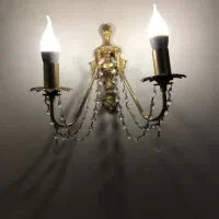 لوسترتمام برنجی آب طلا کاری شده کاردست