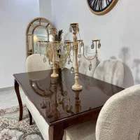 نهار خوری ۶ نفره نیمکت دار