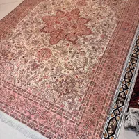 ۶متری ۵۰رج تبریز گل ابریشم طرح هریس کرم|فرش|تهران, جهاد|دیوار