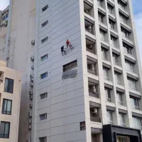 کار در ارتفاع بدون نیاز به داربست دسترسی به طناب|خدمات پیشه و مهارت|آمل, |دیوار