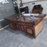 دو عدد میز مدیریت اداری چوبی|مبلمان اداری|بناب, |دیوار