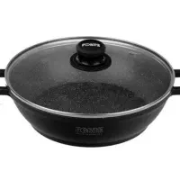 ماهی تابه چدن گرانیت سایز 30 و تابه رژیمی (آکبند)