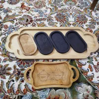 رست سینی چوبی تخته سیاه تابلو کافه