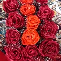 باکس وشاخه گل ربان