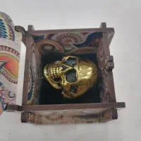 انگشتر مردانه استیل ابکاری طلا سر اسکلت|بدلیجات|شیراز, شهرک بزین|دیوار