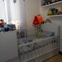 تخت کودک نوجوان ام دی اف محکم وبادوام|تخت و سرویس خواب|رشت, پاستوریزه|دیوار