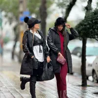 کاپشن آستین چرم زنانه