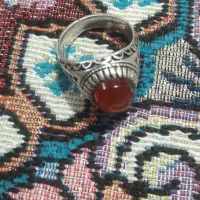 انگشتر عقیق یمنی سنگ اصیل اصلی کمیاب دومهردار|جواهرات|اردبیل, |دیوار